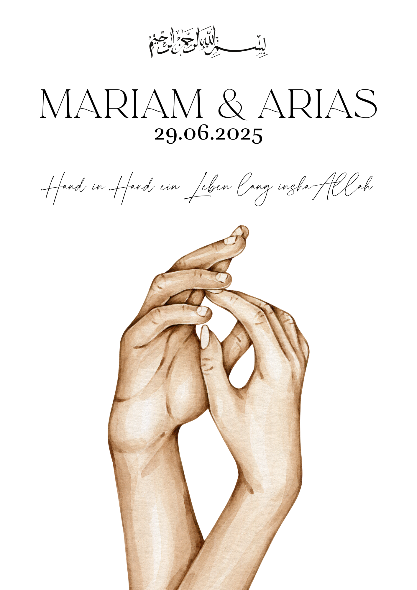 Hand in Hand ein Leben lang inshaAllah Poster