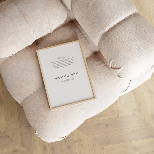 Pärchenposter mit Koranvers