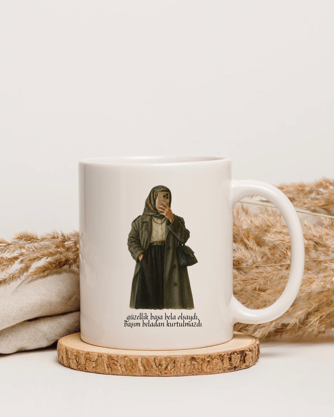 Tasse mit türkischem Spruch für Hijabi