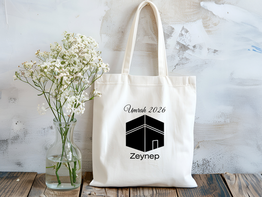 Personalisierte Umrah Stofftasche