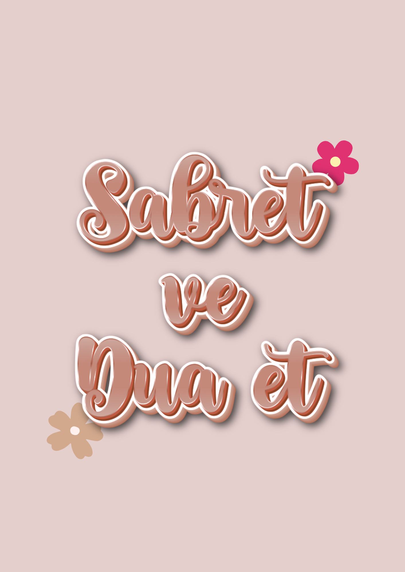 Sabret ve Dua et Poster in pink