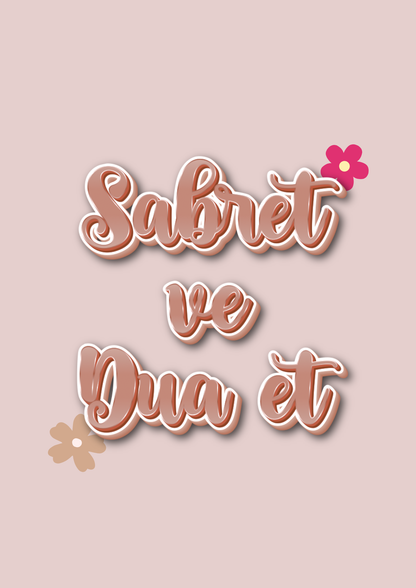 Sabret ve Dua et Poster in pink