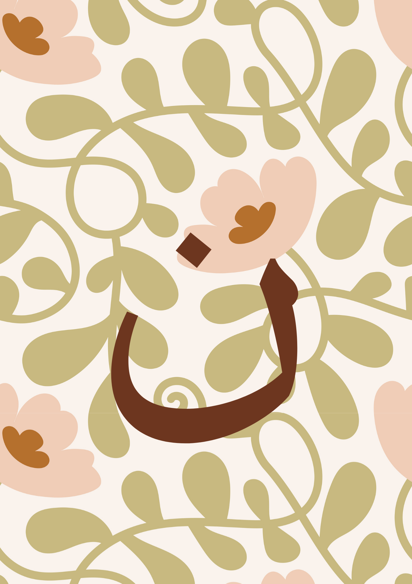 Initialen Poster für Mädchenzimmer