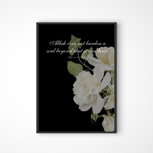 Quran verse 2:286 Poster