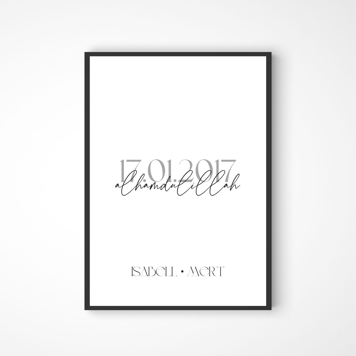 Alhamdulillah Pärchenposter