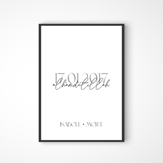Alhamdulillah Pärchenposter