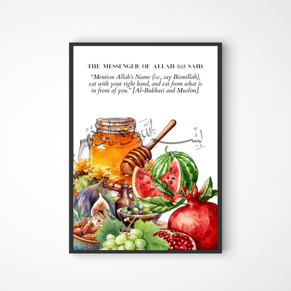 Adab beim Essen Poster