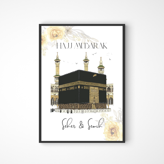 Florales Kaaba Poster