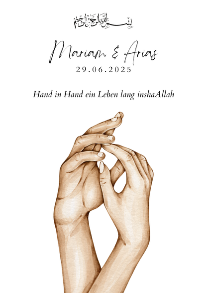 Hand in Hand ein Leben lang inshaAllah Poster