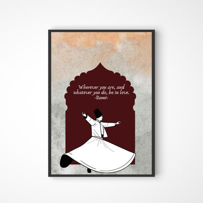 Quote of Rumi Poster