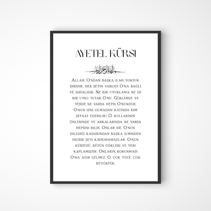 Ayetel Kürsi Türkce anlami