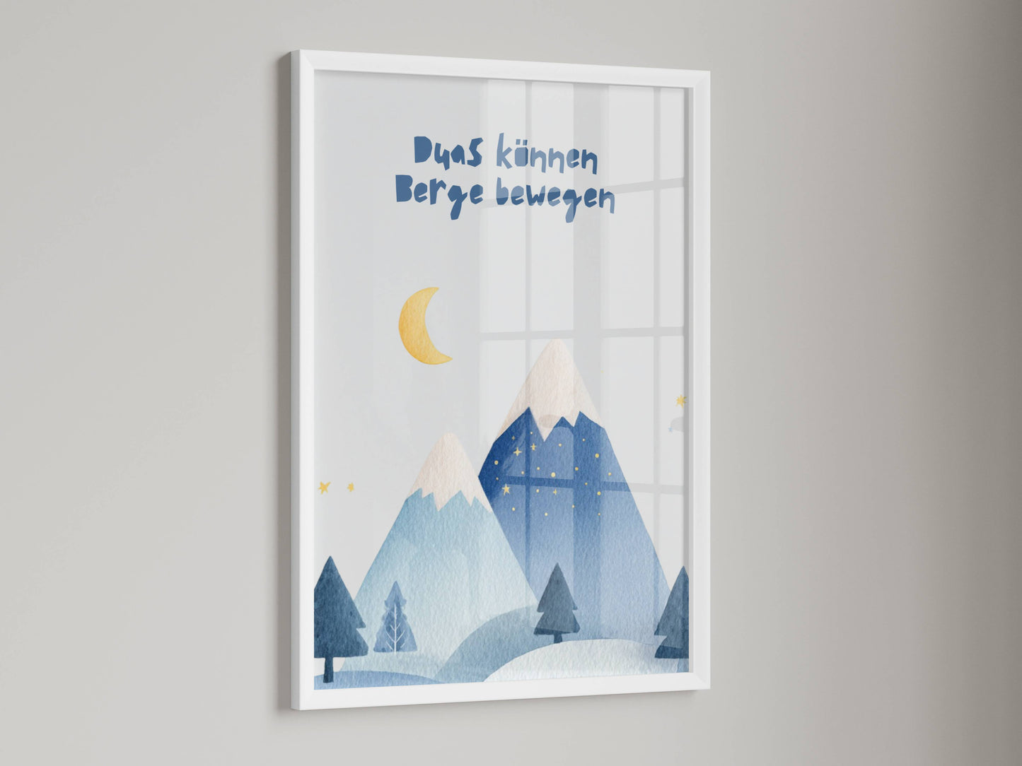 Duas können Berge bewegen Poster für Kinder