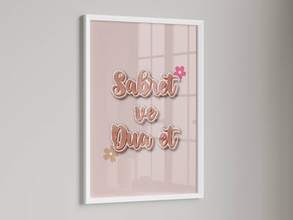 Sabret ve Dua et Poster in pink
