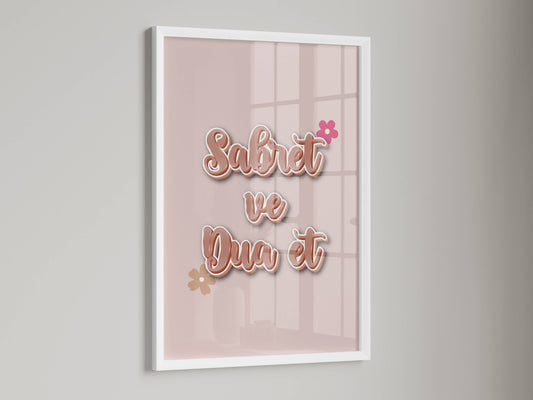 Sabret ve Dua et Poster in pink