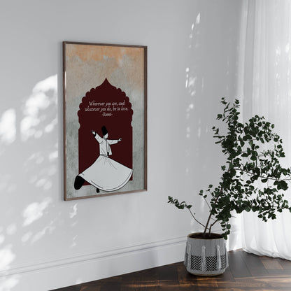 Quote of Rumi Poster