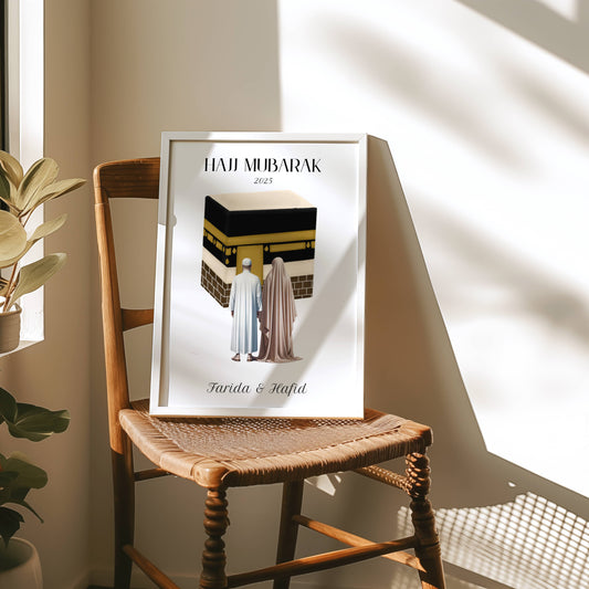 Hajj Mubarak Poster für Paare